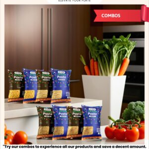 gonourishy 100% sooji / semolina pasta with millets product image kitchen backdrop